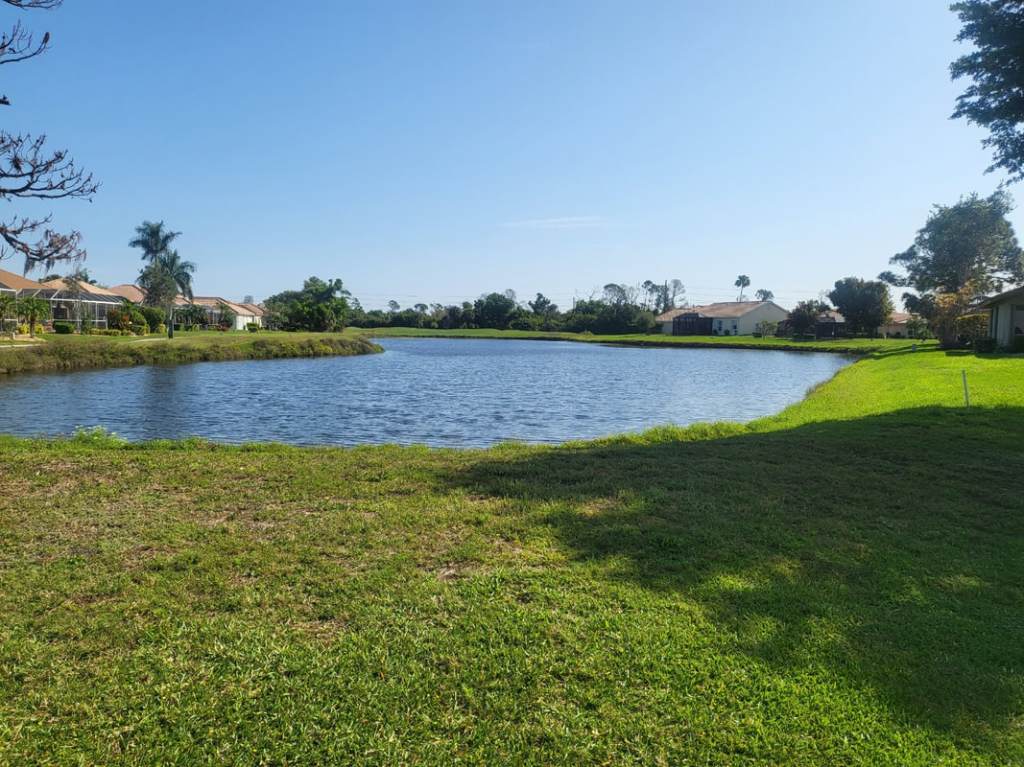 Pond on golf course