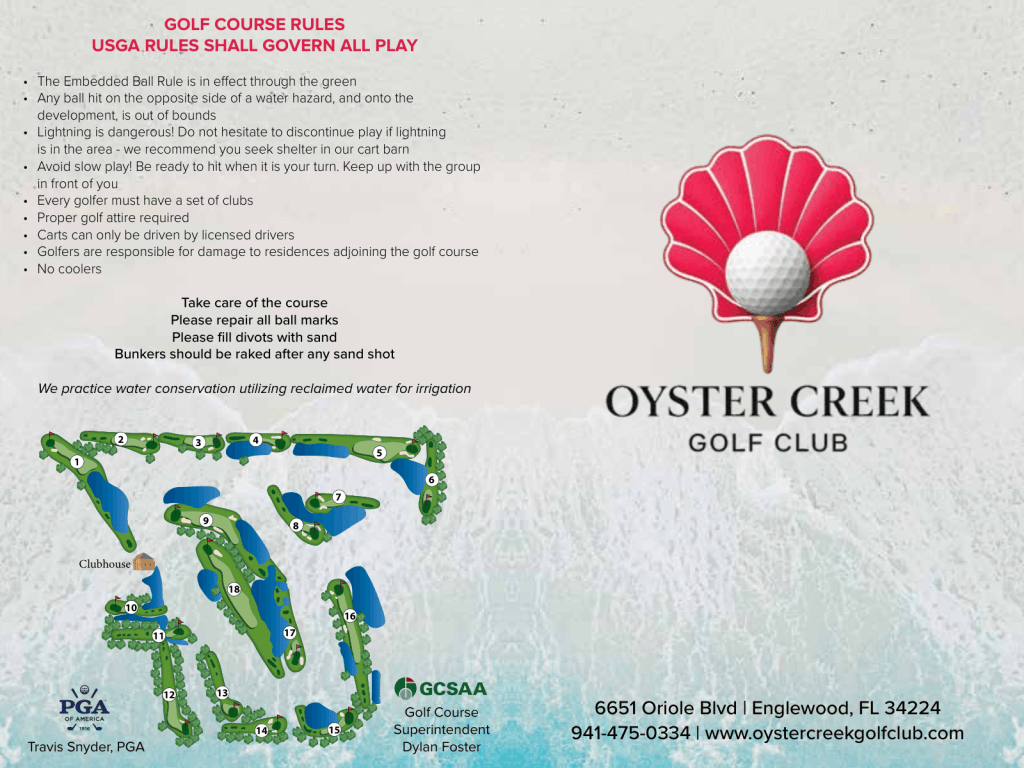 Oyster Creek scorecard